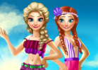Jogar Elsa and Anna Summer Vacation