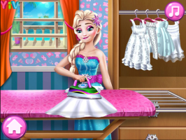 Elsa Wash Clothes - screenshot 3