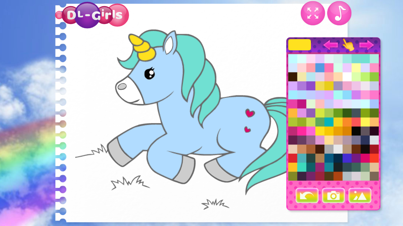 Fabuluous Cute Unicorn Coloring Book - Jogos na Internet