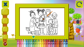 Happy Family Coloring Book - screenshot 1
