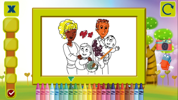 Happy Family Coloring Book - screenshot 2