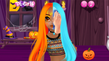 Princess Halloween Makeup HalfFaces Tutorial - screenshot 2