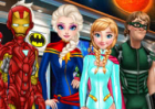 Jogar Princesses Style: Marvel or DC