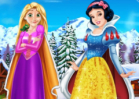 Jogar Rapunzel and Snow White Winter Dress Up