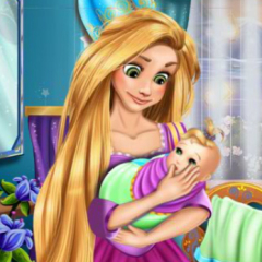 Parto da princesa Rapunzel - Jogos para Meninas