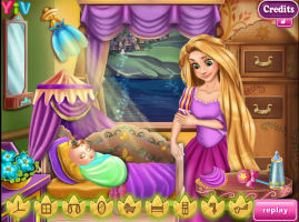 Rapunzel Baby Caring - screenshot 3